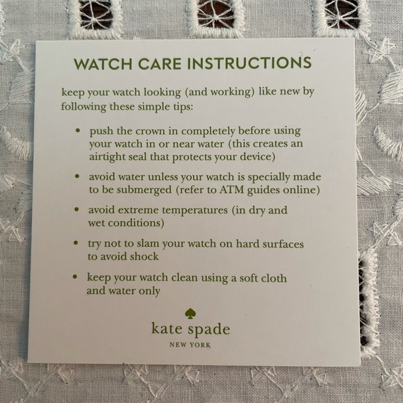 kate spade ♠️ Watch with Crystals. 💗 - Picture 10 of 11